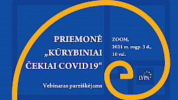 ONLINE: priemonė "Kūrybiniai čekiai COVID-19"
